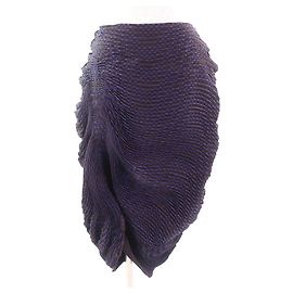 ISSEY MIYAKE 3D Steam Polyester Rock Braun Lila