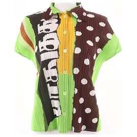 Issey Miyake Camicia a maniche corte PLEATS PLEASE PLEATS PLEASE Multicolore