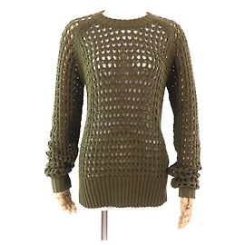 Autre Marque Tejido de algodón Dries Van Noten Verde Caqui