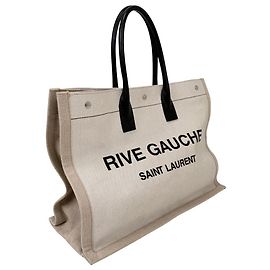 Bolso Tote Saint Laurent Rive Gauche Beige