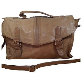 CAROLL Bolsa de ombro de couro marrom Marrom Camelo