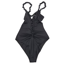 Costume da bagno intero nero Agent Provocateur con lacci Nero