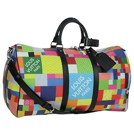 LOUIS VUITTON Keepall Bandouliere 50 Damier Graffiti 3D N50019 Auth LV LNZ783SM Multicolore