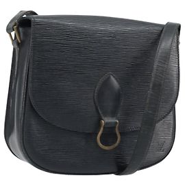 LOUIS VUITTON Borsa a Spalla Epi Saint Cloud GM Nera M52192 LV Auth ep13697 Nero