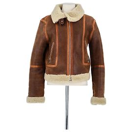 Vanessa Bruno Braune Lederjacke Braun