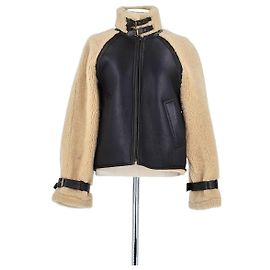 Rouje beige leather jacket Beige