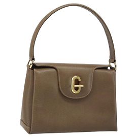 Sac à main GUCCI en cuir beige doré 000 406 1080 Auth ep13691 Beige Doré