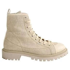 Sapatos com cadarço Barbara Bui em tecido bege Bege