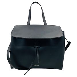 Borsa a mano da donna in pelle di vitello nera Mansur Gavriel Nero