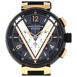 Orologio Louis Vuitton Tambour Cronografo Damier Cobalt QA090 Altro