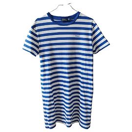 Vestido a rayas azul y blanco Polo Ralph Lauren Blanco Azul