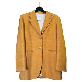 Blazer Sandro Giallo Senape a Un Bottone Giallo