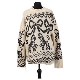 Suéter Poodle Jacquard Acne Studios Bege Lã Bege