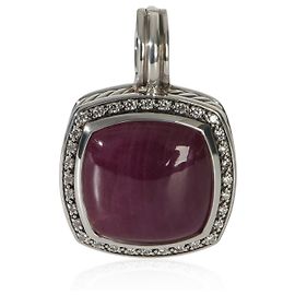David Yurman Sterling Silver Ruby and Diamond Moonlight Ice Albion Pendant Other