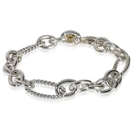 Bracciale Figaro in oro giallo e argento sterling di David Yurman Altro