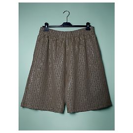 Shorts Diesel verde de algodão masculino M Verde