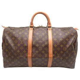 Bolso Boston Keepall 50 Louis Vuitton Castaño