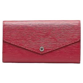 Cartera Larga Epi Sarah de Louis Vuitton Rosa Fucsia