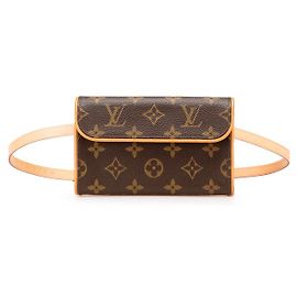 Borsa a Spalla Pochette Florentine Monogram Louis Vuitton Marrone