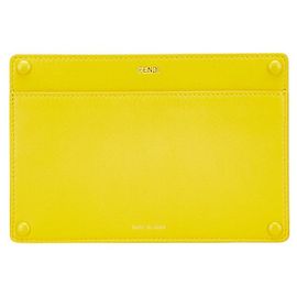 Pochette en cuir Fendi Peekaboo Pocket Jaune