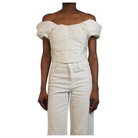 A.L.C Top corto blanco - talla UK 6 Blanco