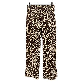 Autre Marque BOURGINE Hose mit Fellmuster Braun Braun