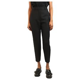 Dior Schwarze, schmal geschnittene Wollhose - Größe UK 8 Schwarz