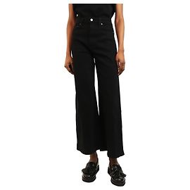 Khaite Vaqueros de pernera ancha negros - talla W 26 Negro
