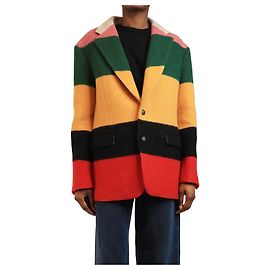 Etro Multicolour striped wool blazer - size UK 6 Other