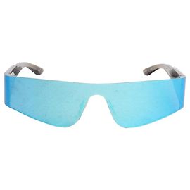 Balenciaga Gafas de sol rectangulares mono azules Azul