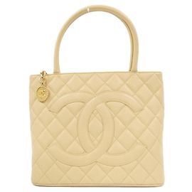 Bolsos de piel de ternera gris Chanel Castaño