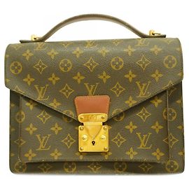 Sac à main Monceau 28 Monogram Louis Vuitton Marron