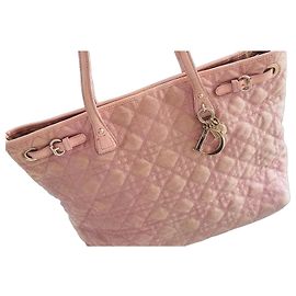 Bolsa Tote Dior Cannage Rosa Rosa