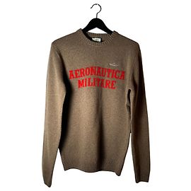 Autre Marque Pull AERONAUTICA MILITARE Marron Laine et Polyamide L Marron Multicolore