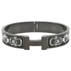 Hermès Hermes Clic Charm Bracelet Black Metallic