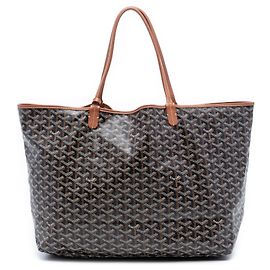 Goyard Black Goyardine Saint Louis GM Black