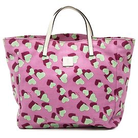 Gucci Pink Kinder-Canvas Heartbeat Tote Pink