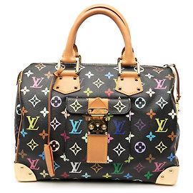 Louis Vuitton Speedy 30 Monogram Multicolore Noir Noir
