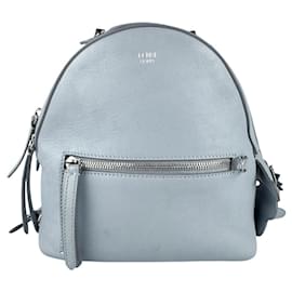 Fendi Light Gray Leather Backpack Grey