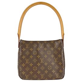 Sac à main Louis Vuitton Monogram Looping MM Marron Monogramme