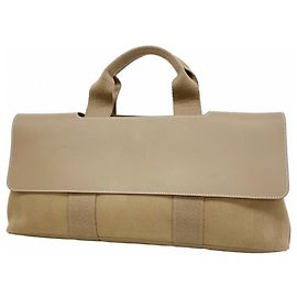 Hermès Valparaiso Long MM Tote Bag Taupe