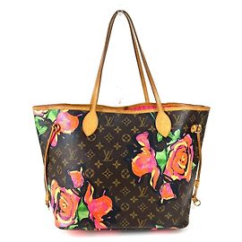 Sac à main Neverfull MM Monogram Rose Louis Vuitton Marron Rose