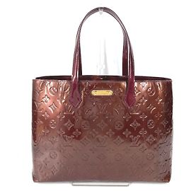 Louis Vuitton Monogram Vernis Wilshire MM Tasche Lila