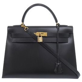 Hermès Hermes Kelly 32 Handbag Black