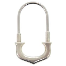 Chaveiro em prata esterlina 925 com motivo C da Cartier Prata