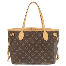 Bolso tote Monogram Neverfull PM de Louis Vuitton Beige Monograma