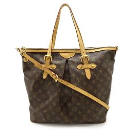 Borsa Tote Louis Vuitton Monogram Palermo GM Marrone