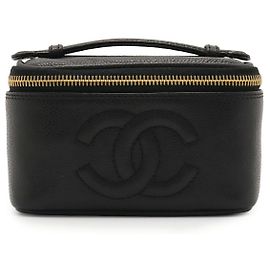 Neceser Vanity de Piel Caviar Chanel Negro