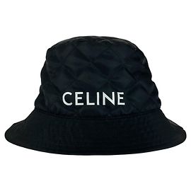 Céline Cappello a secchiello in nylon trapuntato Celine Nero