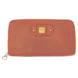 Chloé Cartera larga de cuero Chloe Lizzie Naranja